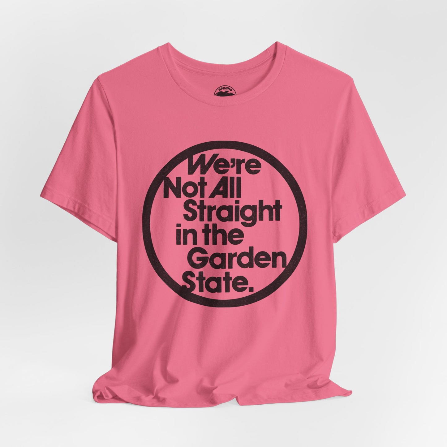 We're Not All Straight in the Garden State (Replica 70's Gay Rights Shirt/Gay New Jersey)