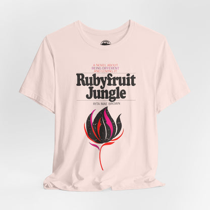 Rubyfruit Jungle (Book Cover Graphic with Vintage Print Effect/Lesbian Novel)