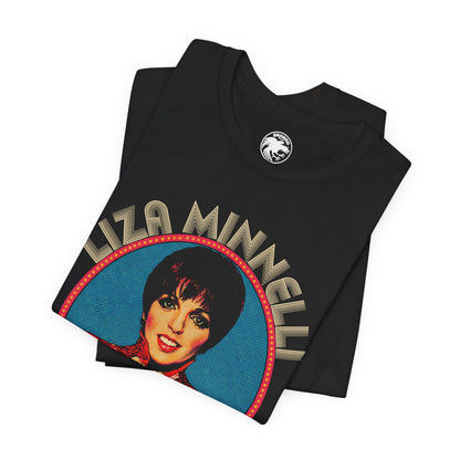 Liza Minnelli (Replica 70's Souvenir Shirt/Pop Art Style with Vintage Print Effect/Liza Minnelli Shirt)