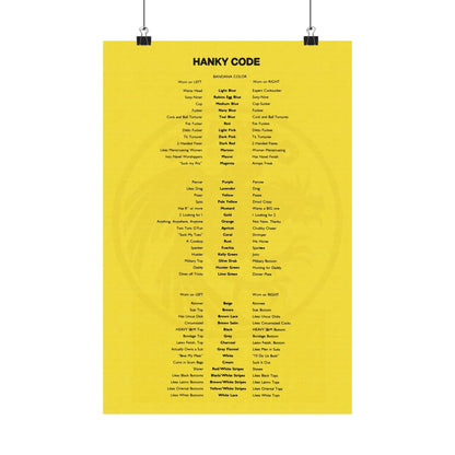 Hanky Code Poster (Branko Brand Gay Hanky Code Poster)