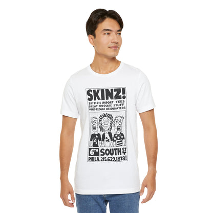 SKINZ! (South Street Philadelphia Counter Culture Shop/Replica Promo Shirt/Skinz South Street)