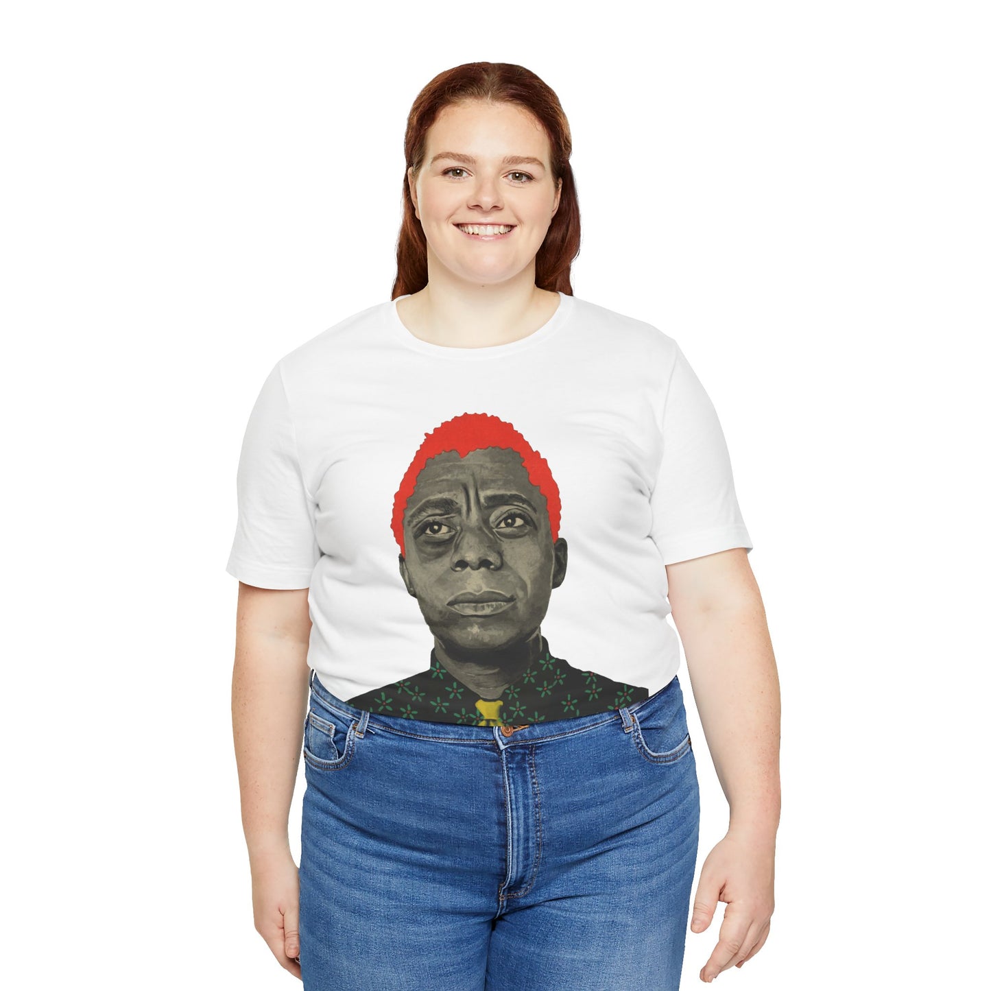 James Baldwin (Stylized Portrait with Vintage Print Effect)