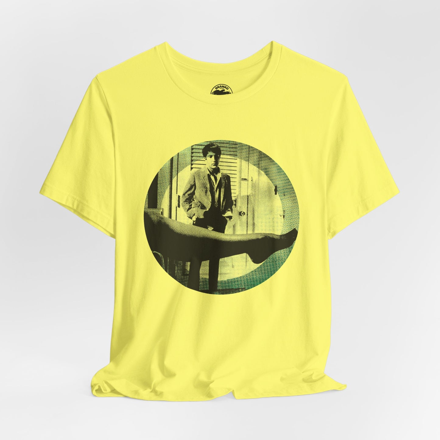 The Graduate (Mod Circle Graphic with Vintage Print Effect/Dustin Hoffman/Anne Bancroft/Mrs. Robinson)