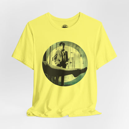 The Graduate (Mod Circle Graphic with Vintage Print Effect/Dustin Hoffman/Anne Bancroft/Mrs. Robinson)