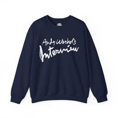Interview Magazine Logo Sweatshirt (Replica Promo Sweatshirt/Andy Warhol's Interview Magazine)