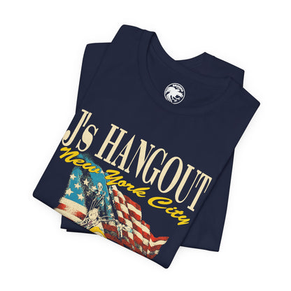 J’s Hangout New York City (NYC Gay Leather Bar/1970s–1980s/Replica Promo Shirt)