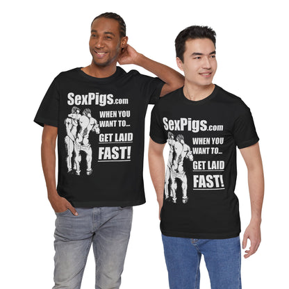 Sexpigs.com (Replica Promo Shirt/90's and Early 2000's Gay Hookup Website)
