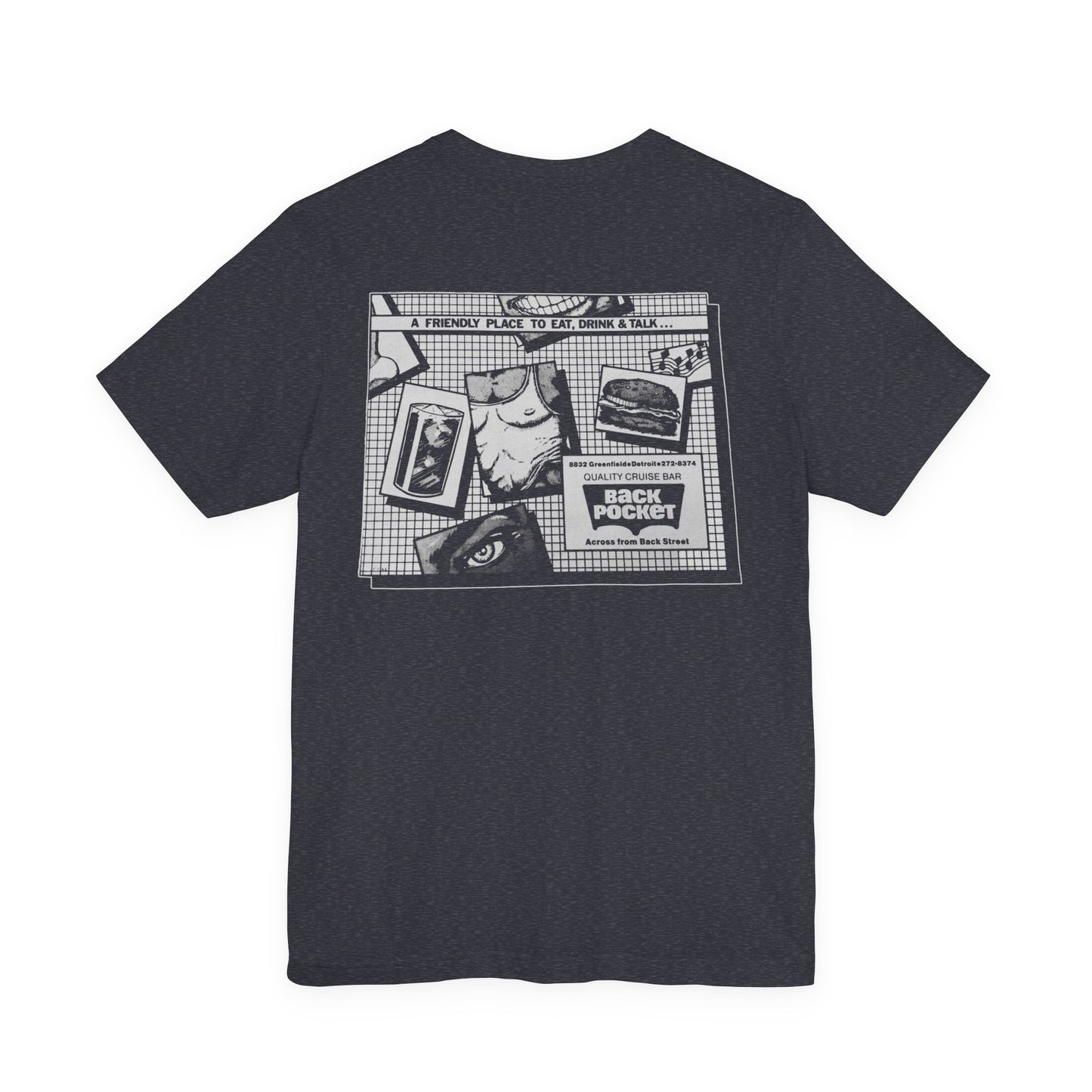 The Back Pocket (Detroit Gay Cruising Bar & Pool Hall/1980-2000/Design on Front and Back)