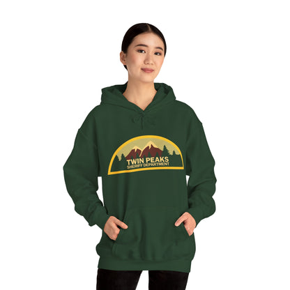 Twin Peaks Sheriff Department Hoodie (Logo with Vintage Print Effect/Twin Peaks Shirt)