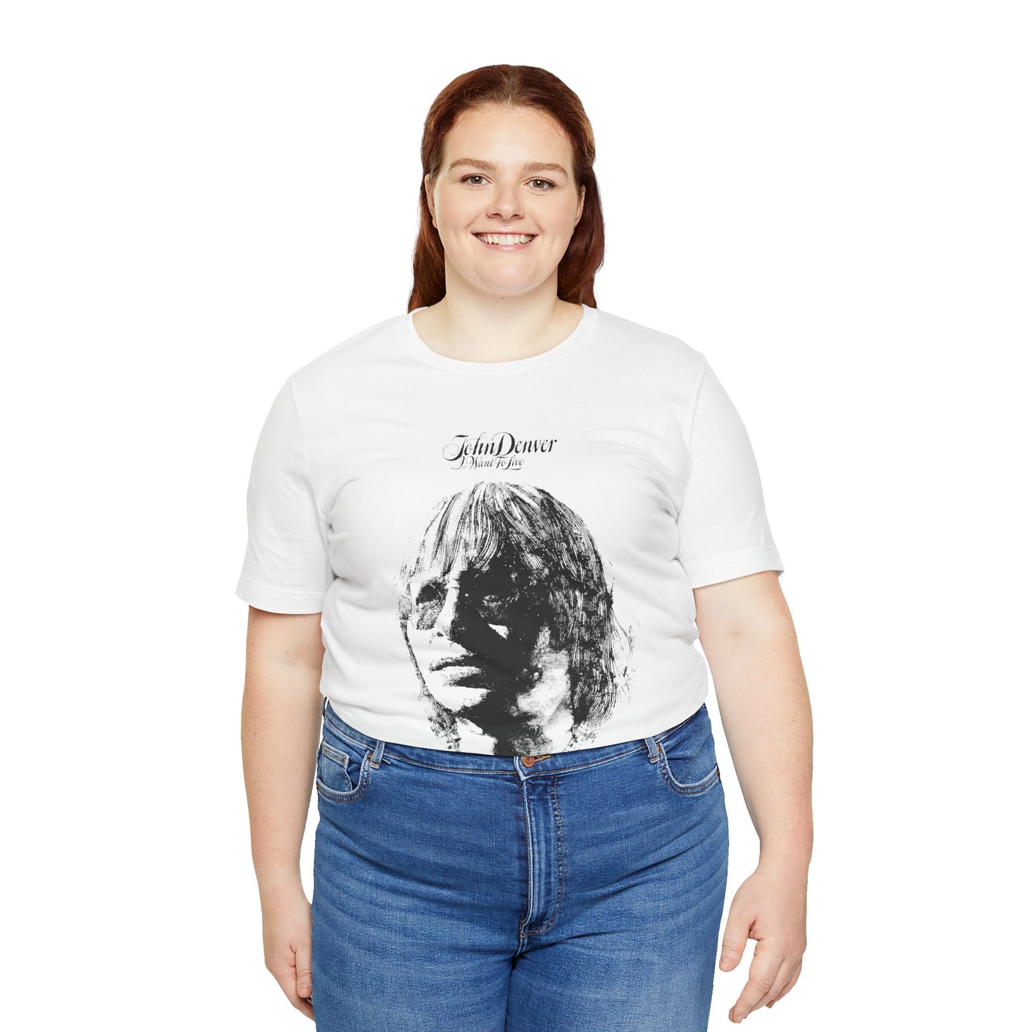 John Denver (Oversized I Want to Live Graphic Promo Tee)