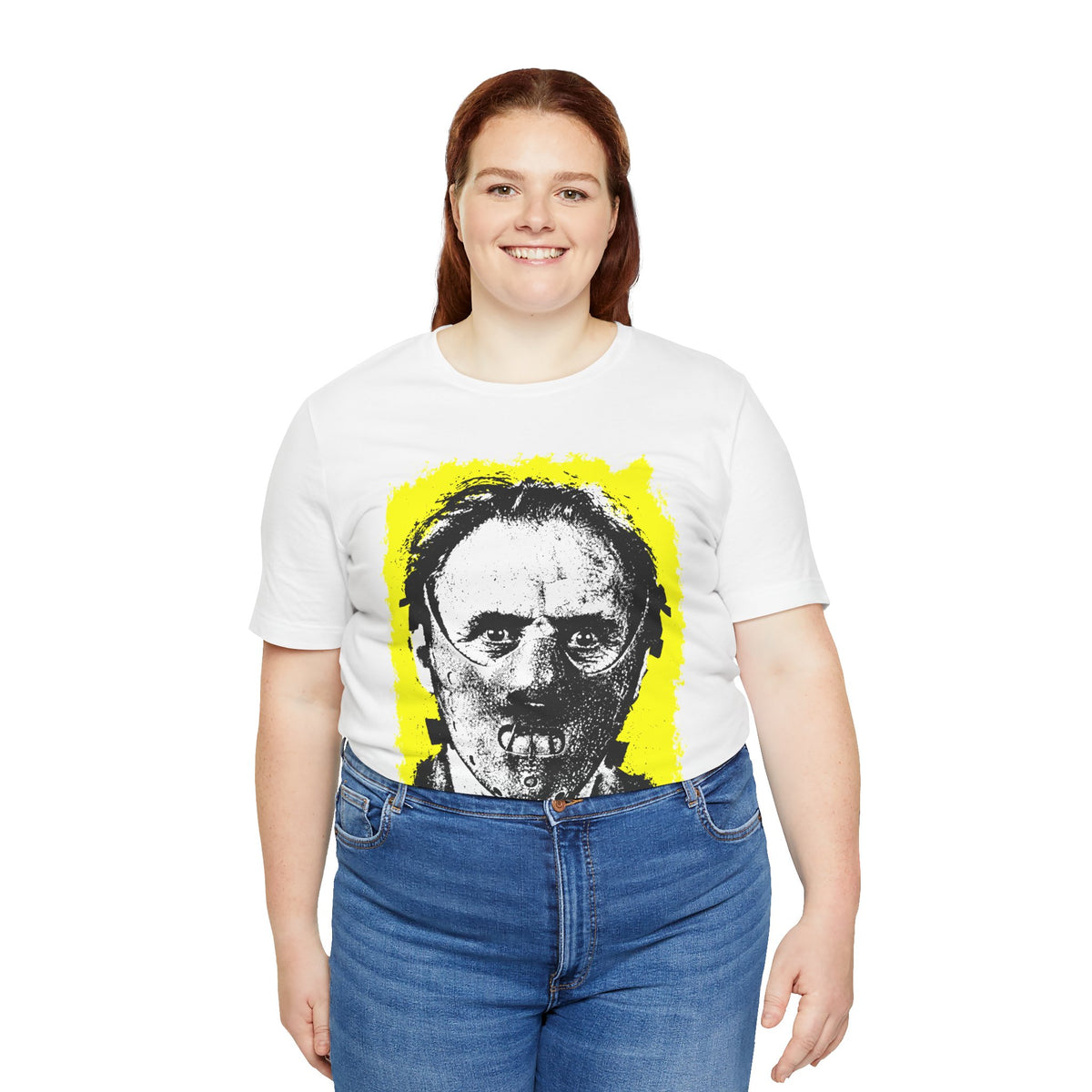 Hannibal Lecter (Portrait with Vintage Punk Graphic)