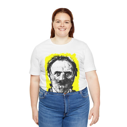 Hannibal Lecter (Portrait with Vintage Punk Graphic)