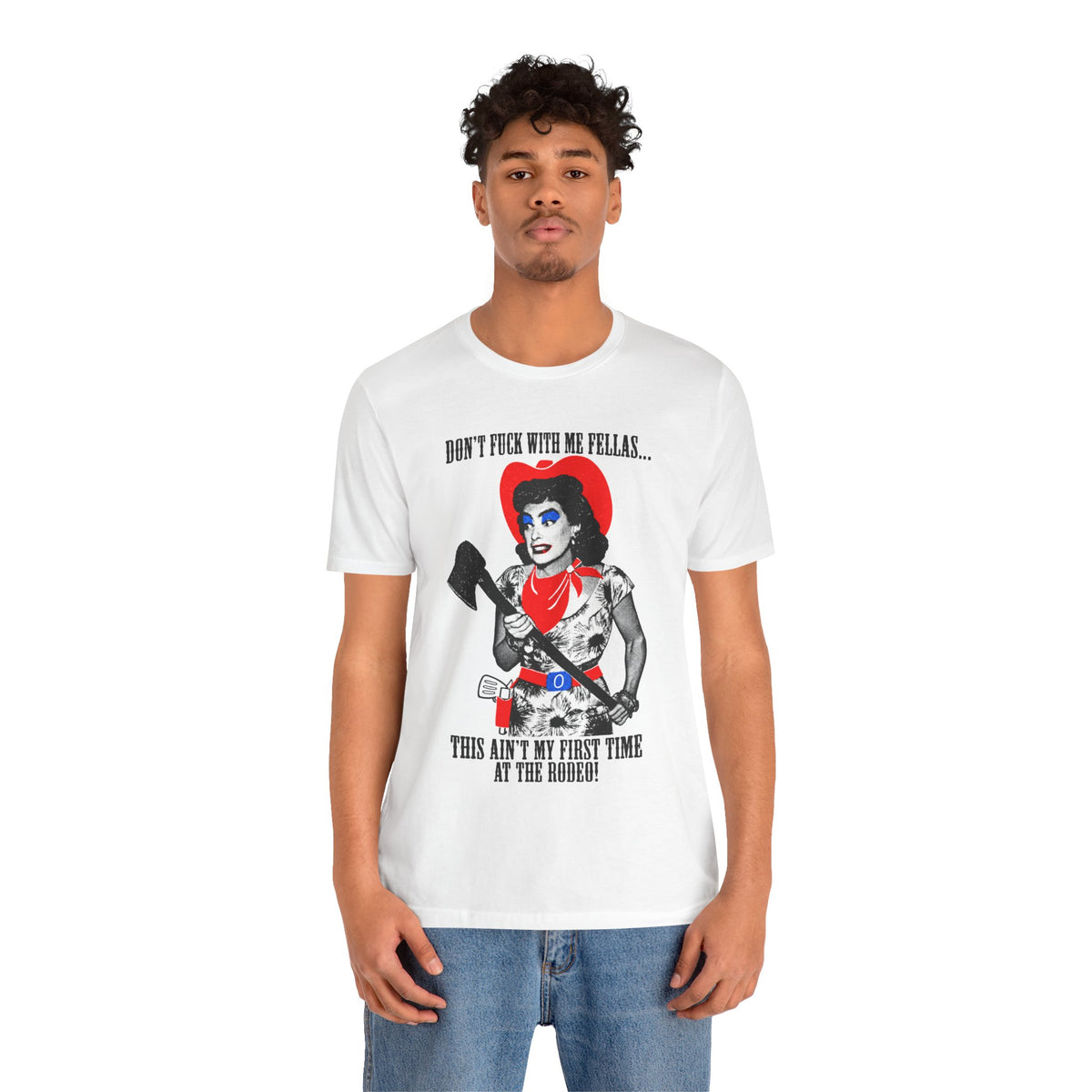 Joan Crawford (Replica 90's Don't Fuck With Me Fellas Tee)