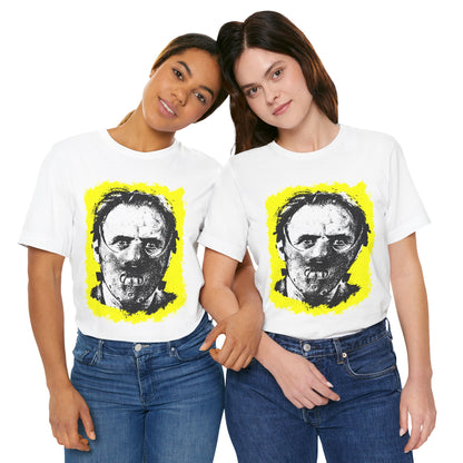 Hannibal Lecter (Portrait with Vintage Punk Graphic)
