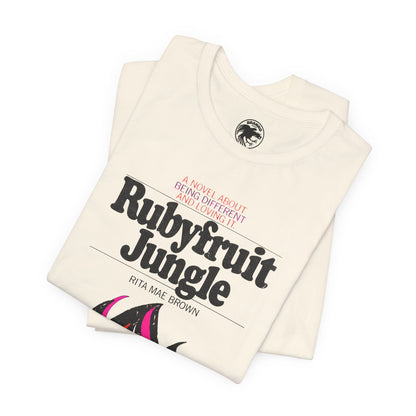 Rubyfruit Jungle (Book Cover Graphic with Vintage Print Effect/Lesbian Novel)