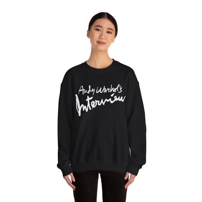Interview Magazine Logo Sweatshirt (Replica Promo Sweatshirt/Andy Warhol's Interview Magazine)