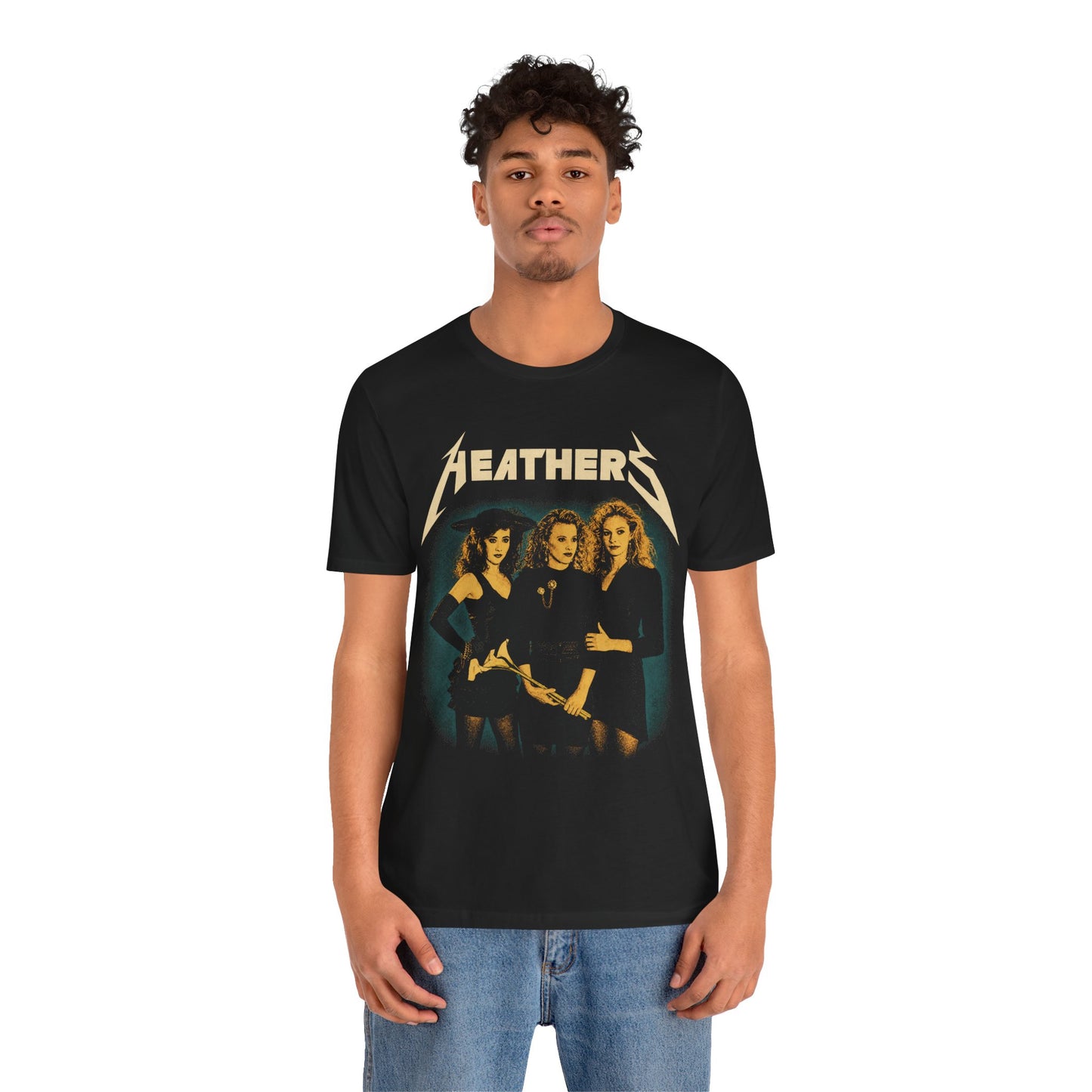 Heathers (Metal Tee Edition/Heathers Graphic with Vintage Metal Vibe)