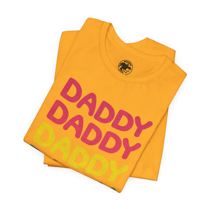Daddy (Replica 80's Gay Daddy Rainbow Novelty Shirt/Vintage Print Effect)