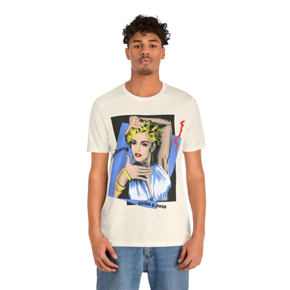 Madonna (Replica “Strike a Pose” Vogue Shirt/Blond Ambition Tour/1990/Madonna Strike a Pose Shirt)