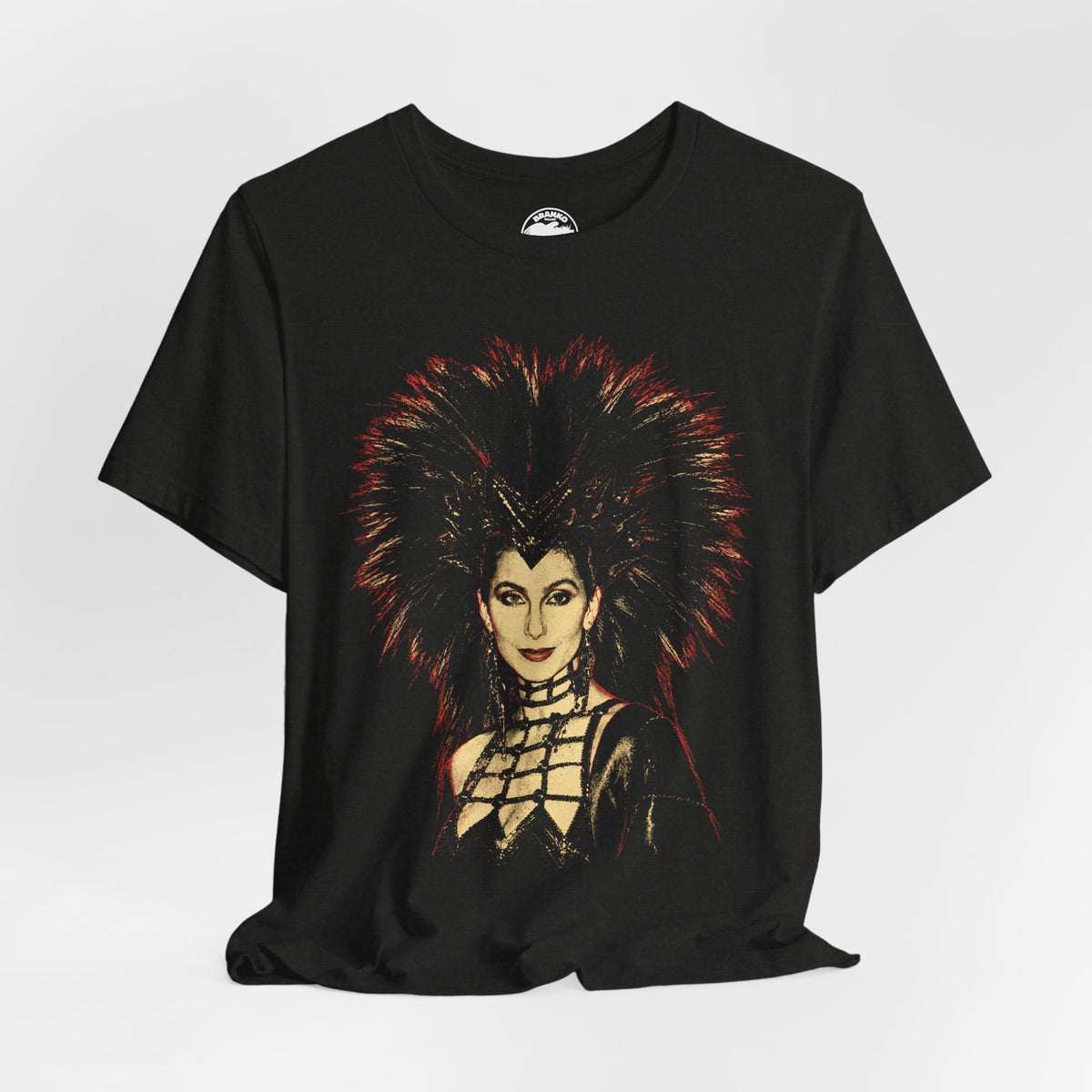 Cher (1986 Oscars Graphic Tee/Bob Mackie Dress)
