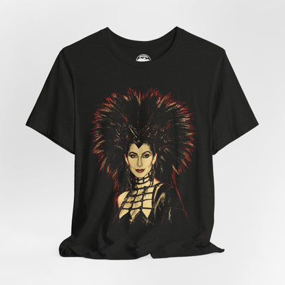 Cher (1986 Oscars Graphic Tee/Bob Mackie Dress)