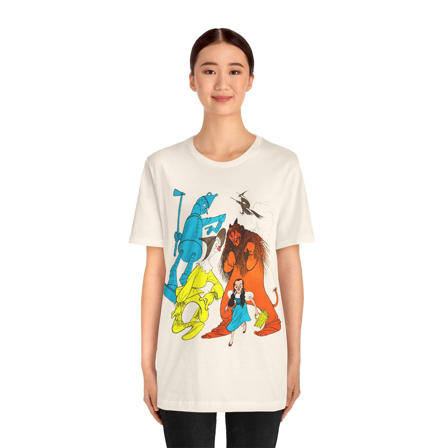 Wizard of Oz (Al Hirschfeld Color Illustration with Vintage Print Effect)