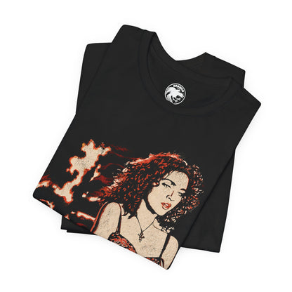 Madonna (Replica 1989 Like a Prayer Promo Tee/Graphic with Vintage Plastisol Effect)