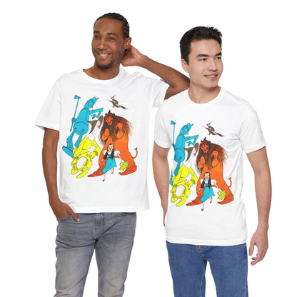 Wizard of Oz (Al Hirschfeld Color Illustration with Vintage Print Effect)