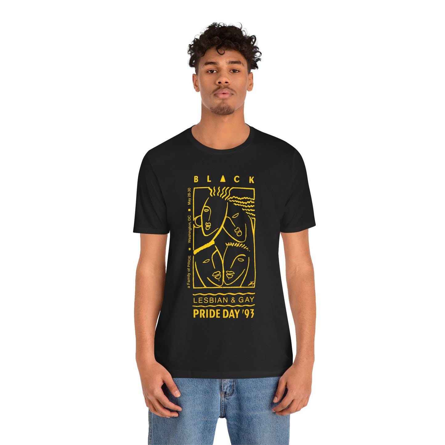 1993 Black Lesbian & Gay Pride Day (Replica D.C. Pride Shirt/Black Pride)