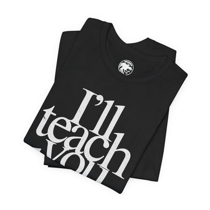 I'll teach you how to fuck. (Replica Madonna Sex Book Promo Graphic)
