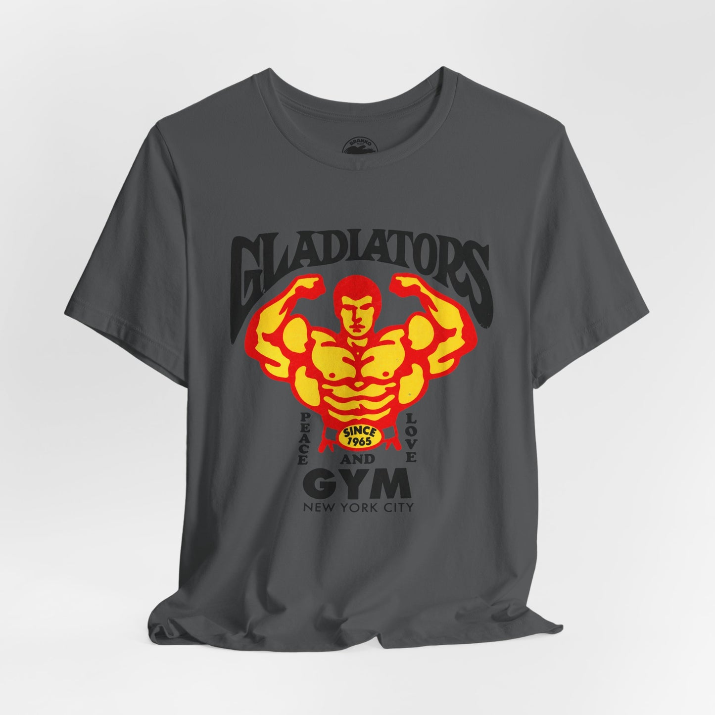 Gladiators Gym (Replica Promo Tee/New York City Gym/Lower East Side Icon and Landmark)
