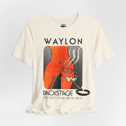 Waylon Jennings (Backstage Pass Graphic/Waylon Jennings Tour Shirt)