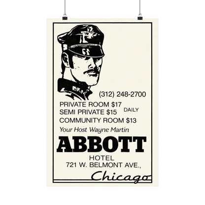 The Abbott (Chicago Gay Hotel Advertisement/70's and 80's)