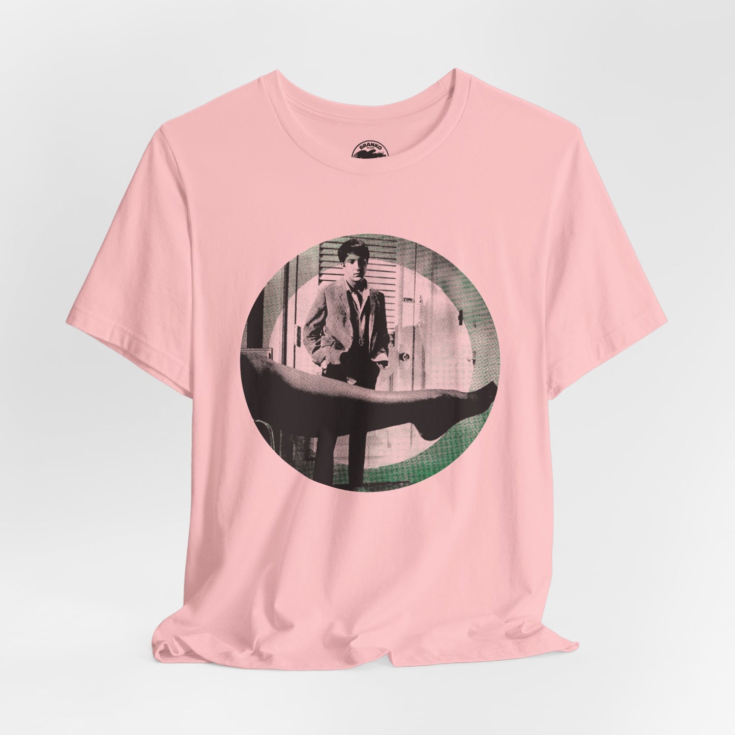 The Graduate (Mod Circle Graphic with Vintage Print Effect/Dustin Hoffman/Anne Bancroft/Mrs. Robinson)