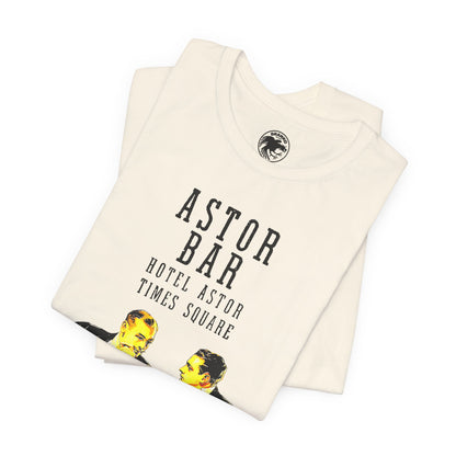 The Astor Bar (Historic New York City Gay Bar/1910-1967/Astor Hotel Times Square/Image on Shirt from 1920's Matchbook)