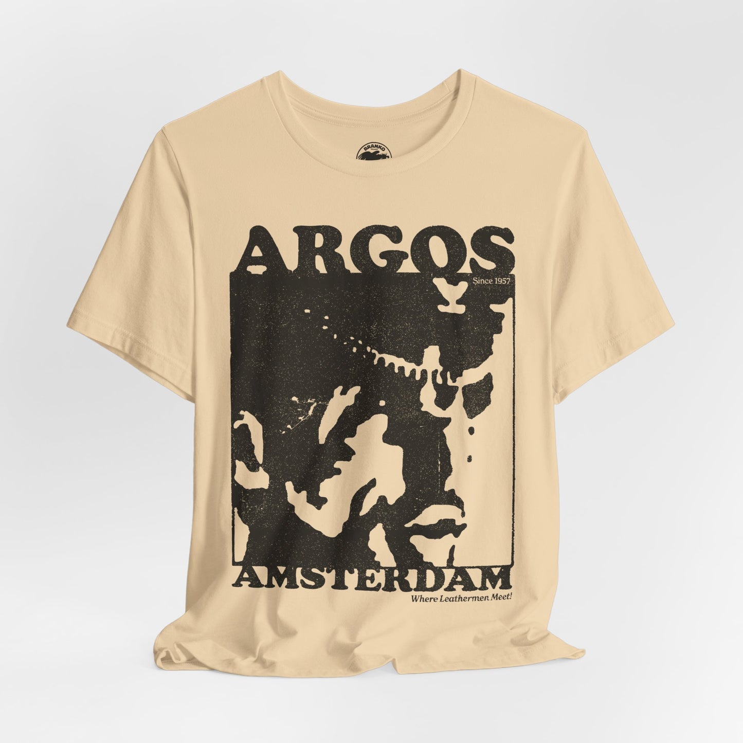 Argos (Iconic Amsterdam Leather Bar 1957-2015/Where Leathermen Meet/Logo with Vintage Effect)