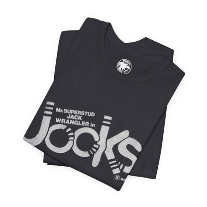 Jock's (Replica 70's Gay Adult Film Promo Tee/Jack Wrangler/70's Gay Porn)