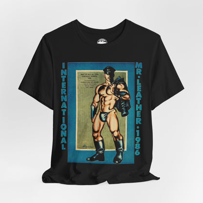 International Mr. Leather 1986 (Replica Promo Shirt/Gay Leatherman Contest/Vintage Gay Leather)