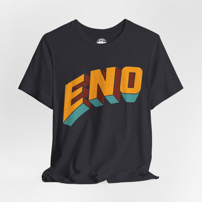 Eno (Here Come the Warm Jets Logo/Brian Eno shirt)