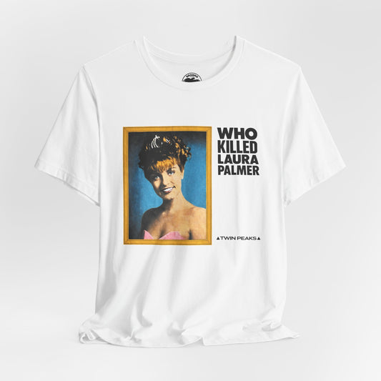 Who Killed Laura Palmer? (Twin Peaks Replica Promo T-Shirt/1990/David Lynch)