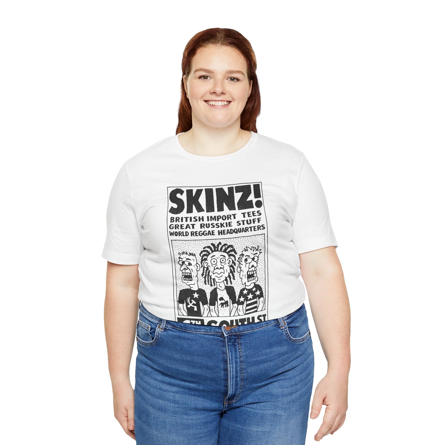 SKINZ! (South Street Philadelphia Counter Culture Shop/Replica Promo Shirt/Skinz South Street)