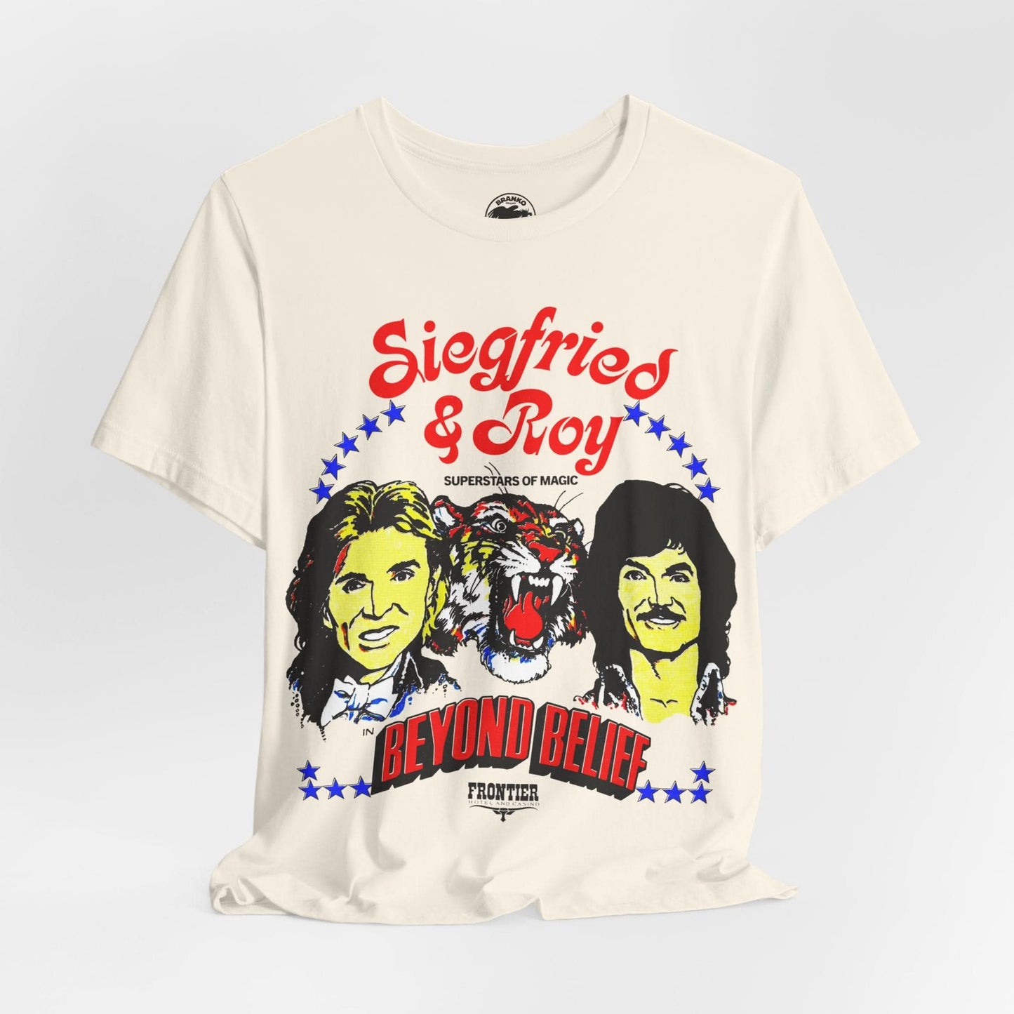 Siegfried & Roy (Replica Early 80's Souvenir Shirt/Beyond Belief/Frontier in Las Vegas)