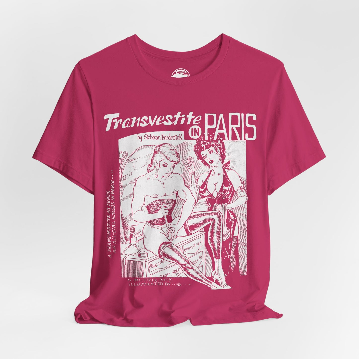 Transvestite in Paris (60's Gay Pulp Cover Artwork by Gene Bilbrew)