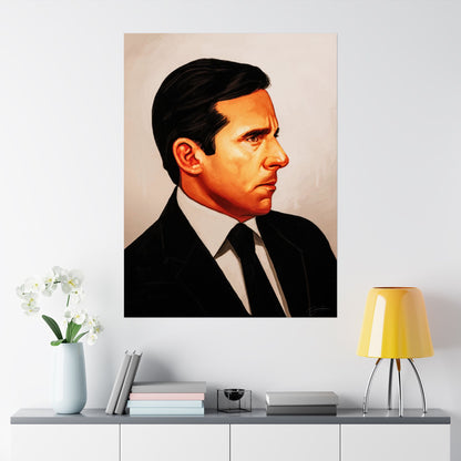 Michael Scott Portrait Poster (The Office Michael Scott/Steve Carrel/The Office Poster)