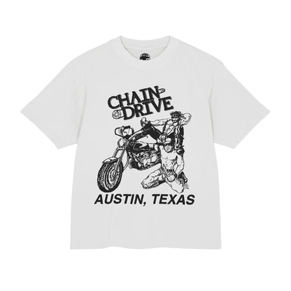 Chain Drive Austin (Special Edition Boxy Heavy Tee/260 GSM/100% Combed Cotton)