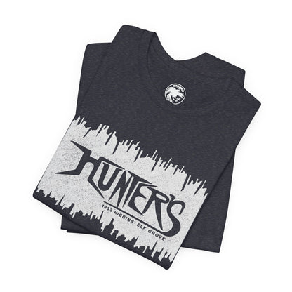 Hunters (Elk Grove Illinois Gay Bar/1982-2013/Chicago Suburb/Logo with Vintage Print Effect)
