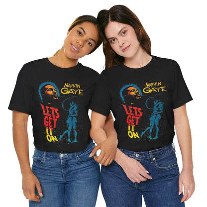 Marvin Gaye (Let's Get it On 70's Black Poster Graphic)