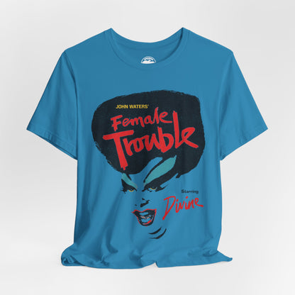 Female Trouble (John Waters/Divine/Graphic with Vintage Trashy Print Effect)