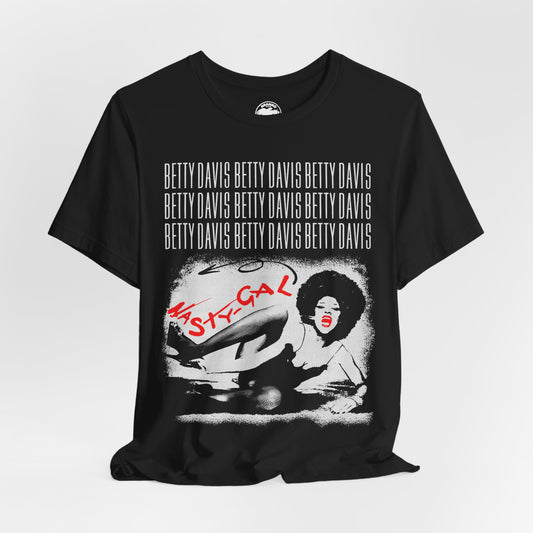 Betty Davis (Nasty Gal/Oversized Graphic with Vintage Print Effect/Betty Davis Singer)