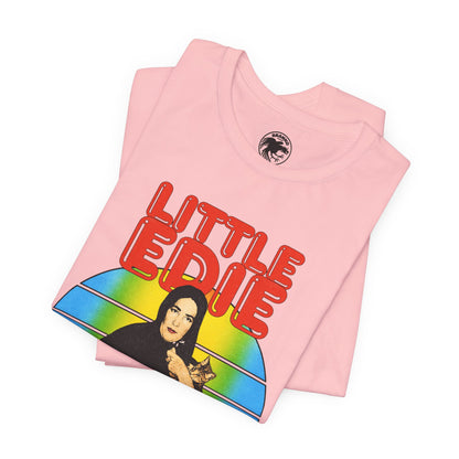 Little Edie (70's Iron On Style Graphic with Vintage Print Effect/Grey Gardens Shirt/Edith Bouvier Beale)